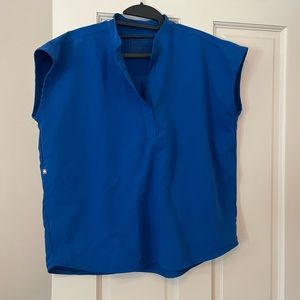 Royal Blue Figs scrub top and bottom